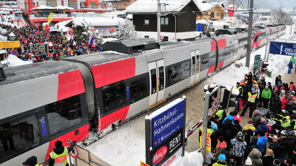 Die ÖBB sorgen für die Mobilität der Fans am Hahnenkammwochenende